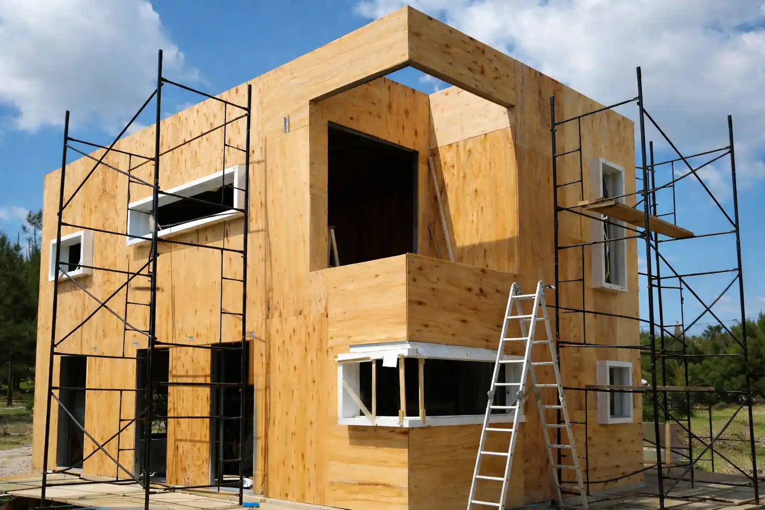 Proceso de construcción Steel Frame con revestimiento en Rosario